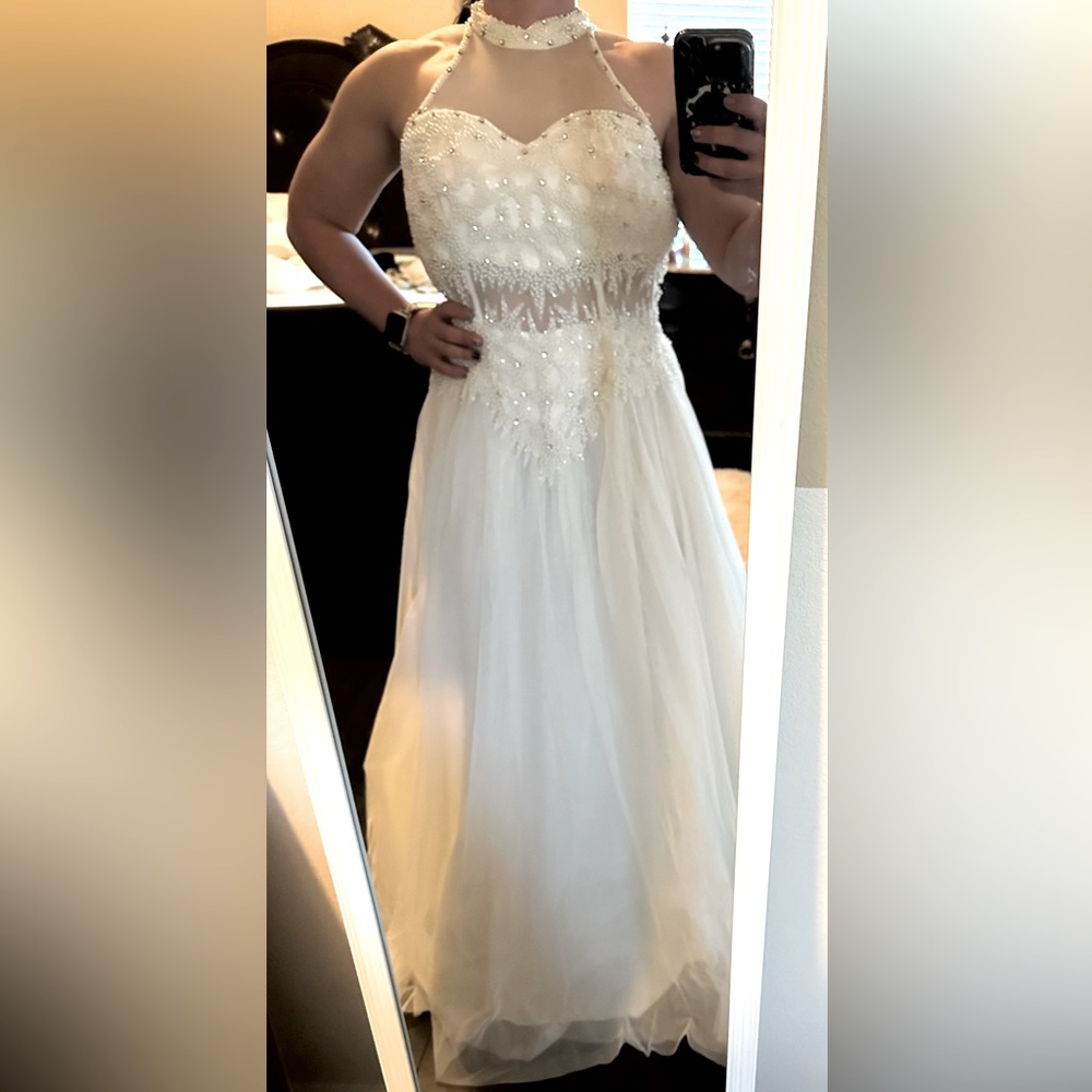 White formal/pageant gown